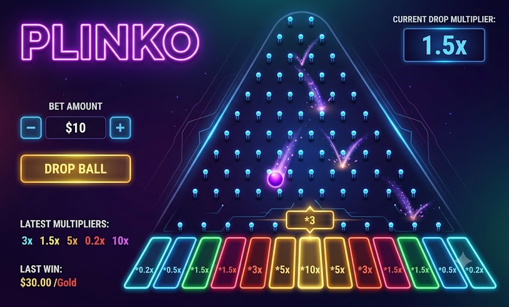 Plinko ball drop game JL59HUB casino