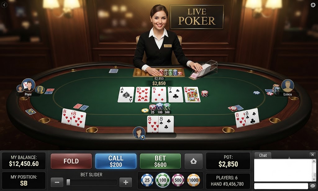 Live casino poker JL59HUB Philippines