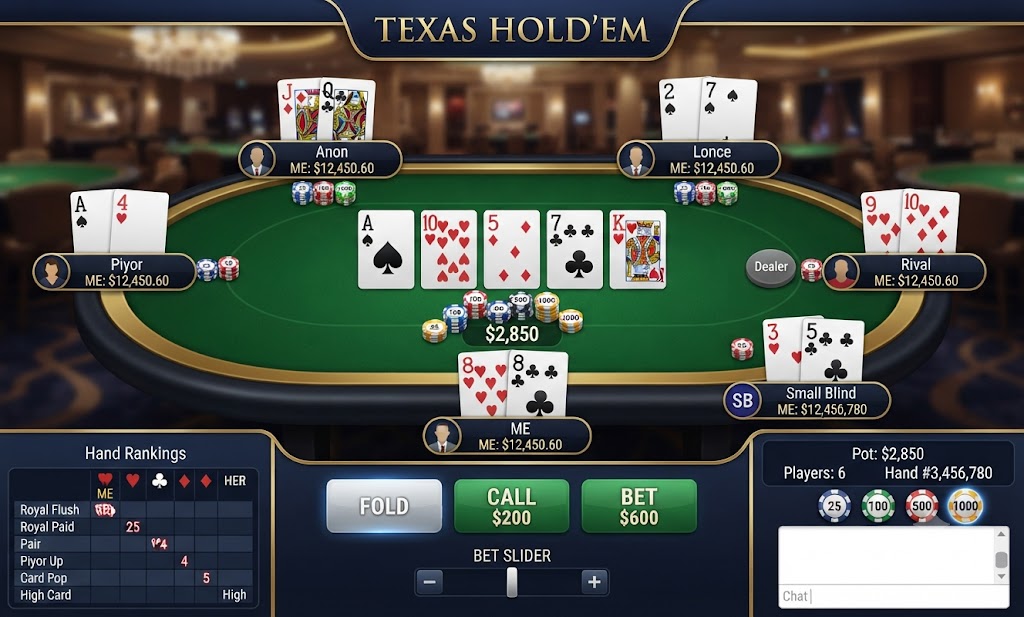 Texas Holdem poker real money Philippines